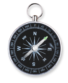 close-up-compass-wooden-background